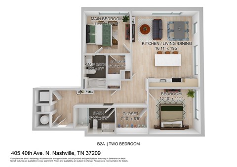 this is a 3d floor plan of a 2100 sq ft